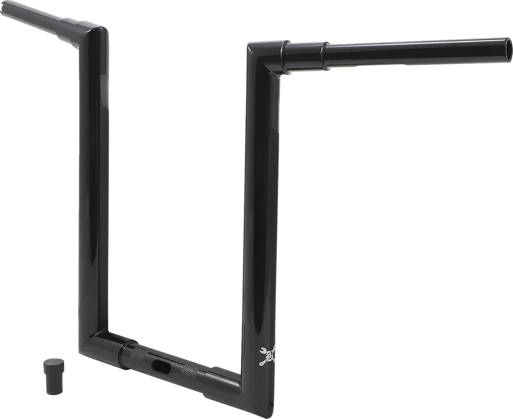 Burly Brand Handlebar - Jason - 16" - Black B12-6092B - Side View