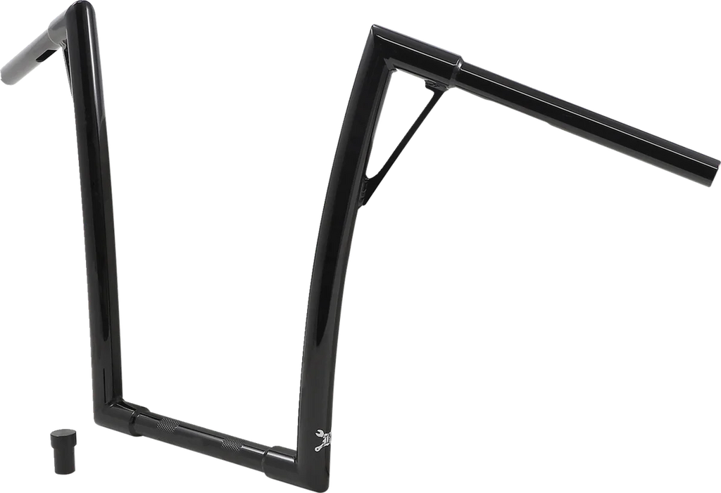 Burly Brand Handlebar - Louie - 16" - Black B12-7008B - Side View
