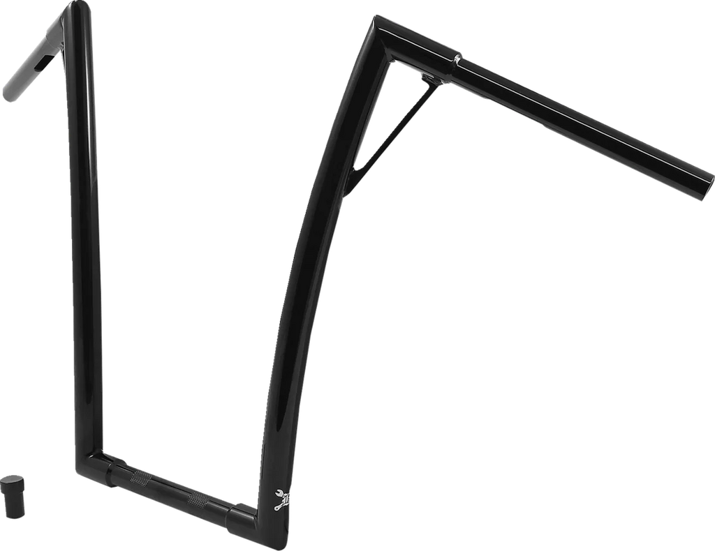Burly Brand Handlebar - Louie - 19" - Black B12-7011B - Side View