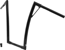 Load image into Gallery viewer, Burly Brand Handlebar - Louie - 19" - Black B12-7011B - Side View