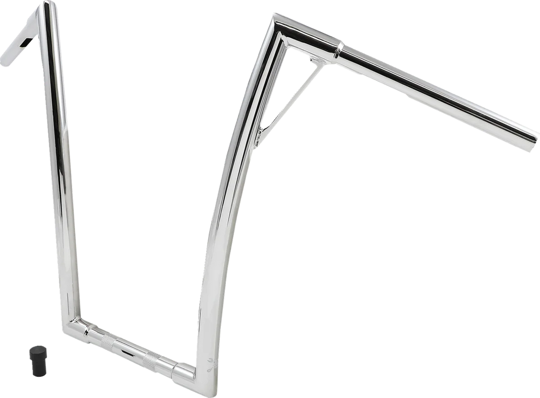 Burly Brand Handlebar - Louie - 19" - Chrome B12-7011C - Side View