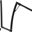 Load image into Gallery viewer, Burly Brand Handlebar - Louie - 19" - Textured Black B12-7011TB - Side View