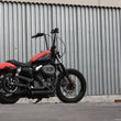 Load image into Gallery viewer, Burly Brand Handlebar - Narrow Ape - 14" - Black B28-337 - Back View