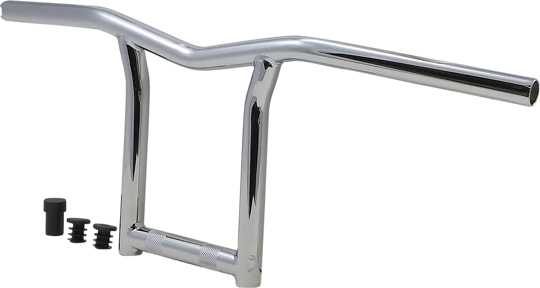 Burly Brand Handlebar - Sid - 10" - Chrome B12-6031C - Side View