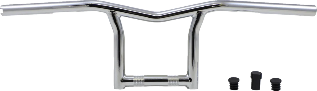 Burly Brand Handlebar - Sid - 10" - Chrome B12-6031C - Detail View