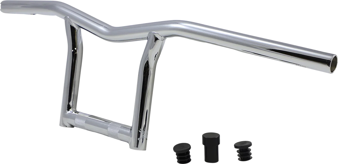 Burly Brand Handlebar - Sid - 8" - Chrome B12-6030C - Side View