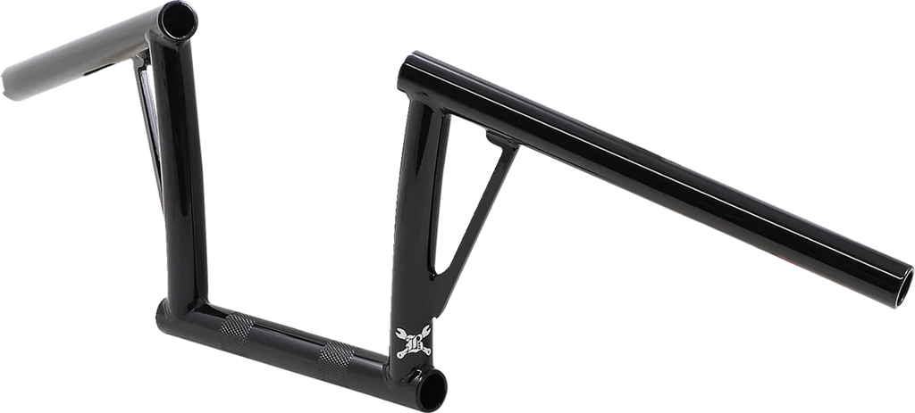 Burly Brand Handlebar - Viejocito - 8" - Black B12-7010B - Side View