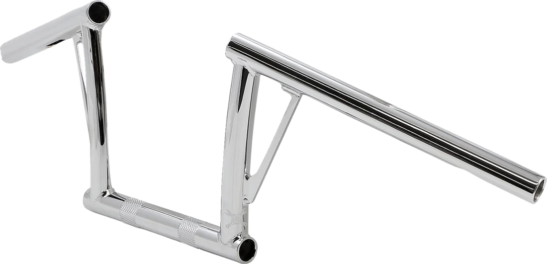 Burly Brand Handlebar - Viejocito - 8" - Chrome B12-7010C - Side View
