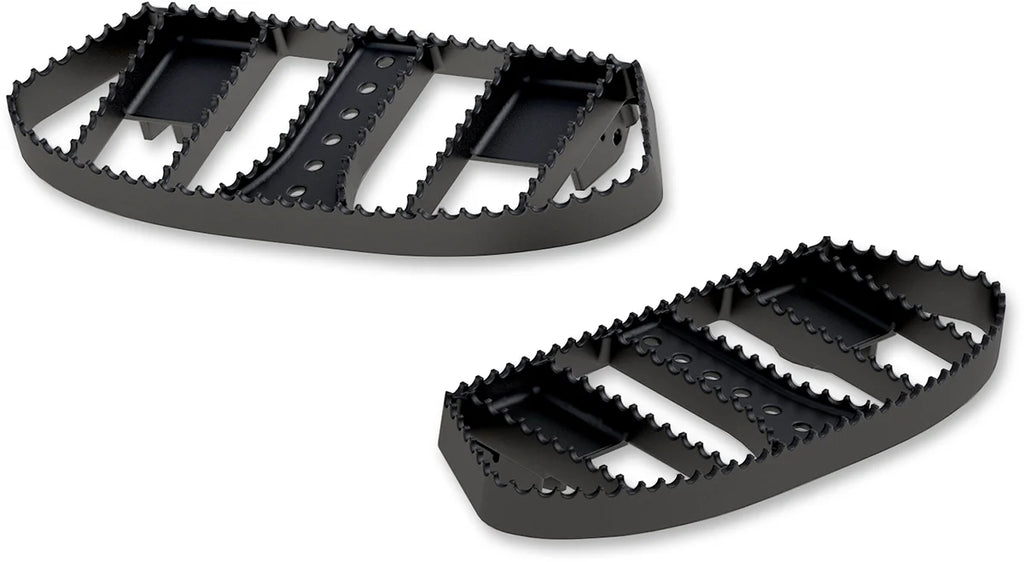 Burly Brand MX Driver Floorboards - Black - FL B13-1050B - Main Product View