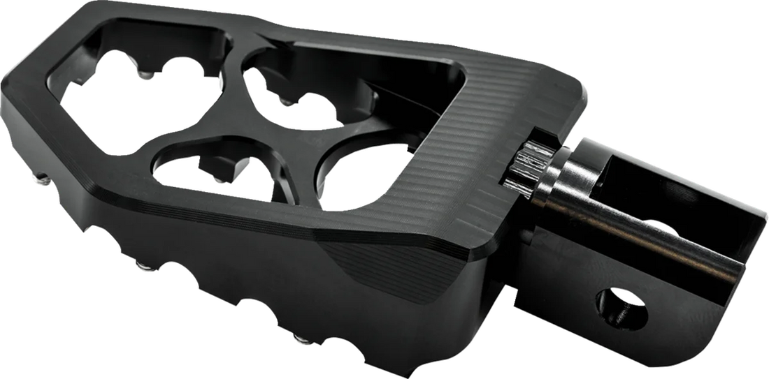 Burly Brand MX Evolution Pegs - Black - Softail B13-1016B - Side View
