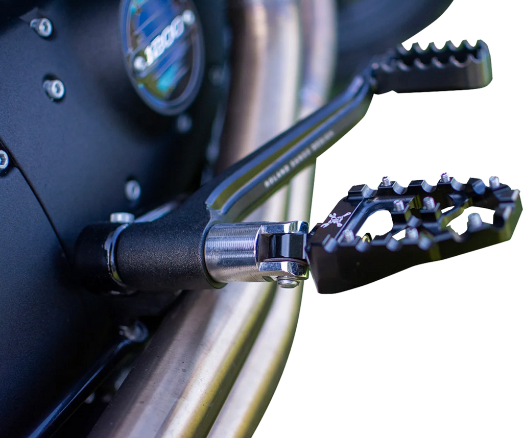 Burly Brand MX Evolution Pegs - Black - Sportster/Dyna B13-1015B - Back View