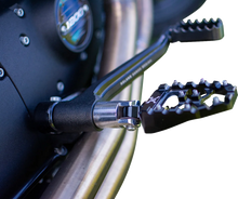 Load image into Gallery viewer, Burly Brand MX Evolution Pegs - Black - Sportster/Dyna B13-1015B - Back View