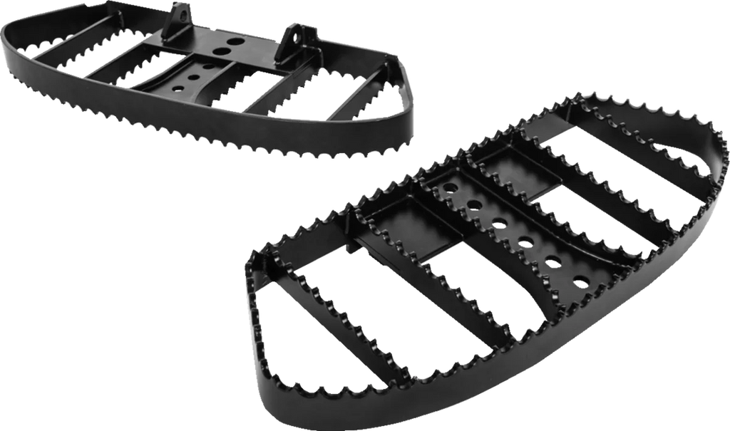 Burly Brand MX Floorboards - Black - FL B13-1052B - Main Product View