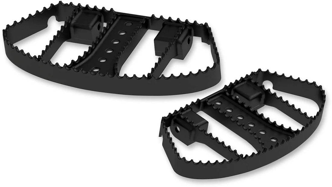 Burly Brand MX Floorboards - Black - FL B13-1052B - Side View
