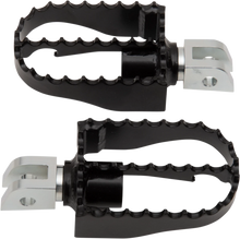 Load image into Gallery viewer, Burly Brand MX Footpegs - Driver - Black/Chrome B13-1007B - Main Product View