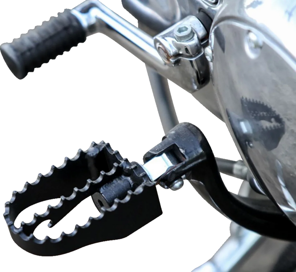 Burly Brand MX Footpegs - Driver/Passenger - Black B13-1009B - Back View