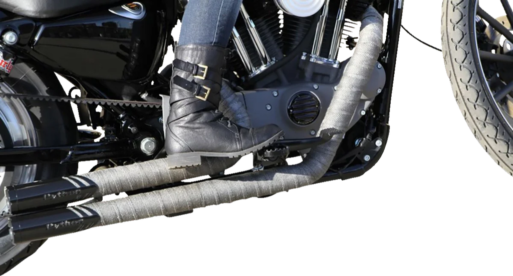 Burly Brand MX Footpegs - Driver/Passenger - Black B13-1009B - Installation View
