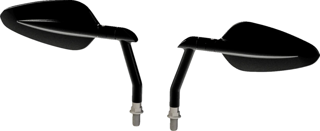 Burly Brand Mirrors - Radar - Side View - Oval - Black B16-1502B - Main Product View