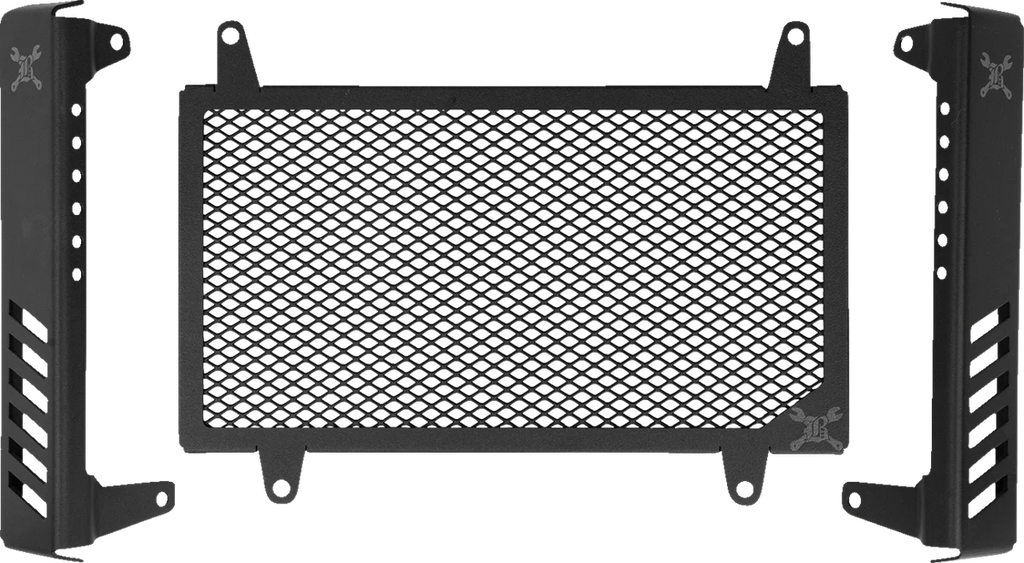 Burly Brand Radiator Guard - Slash Cut - Honda B10-3009B - Main Product View