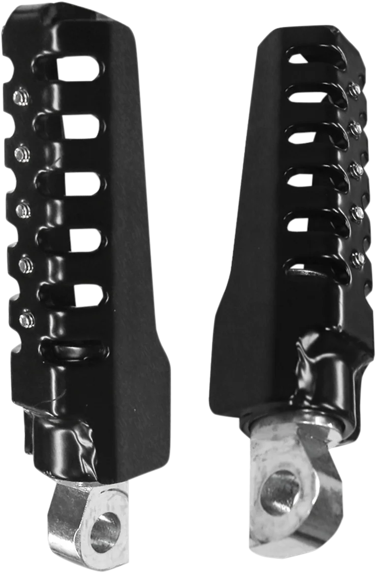 Burly Brand Razorback Passenger Footpegs - Black B13-1012B - Side View