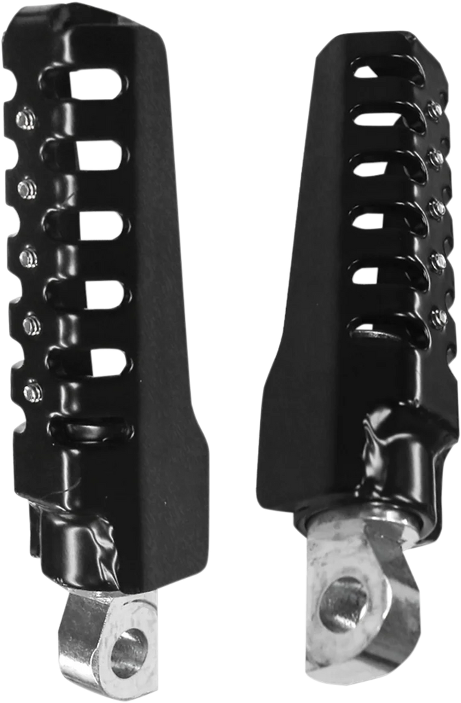 Burly Brand Razorback Passenger Footpegs - Black B13-1012B - Side View
