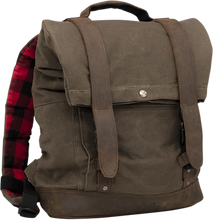 Load image into Gallery viewer, Burly Brand Roll Top Backpack - Dark Oak B15-1020D - Main Product View