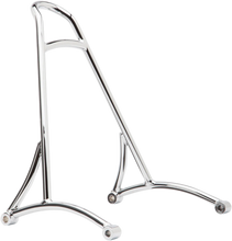 Load image into Gallery viewer, Burly Brand Sissy Bar - Short - Chrome - Dyna B13-1504C - Main Product View