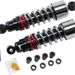 Load image into Gallery viewer, Burly Brand Slammer Plus Shocks - Chrome - FXD B28-1207 - Main Product View