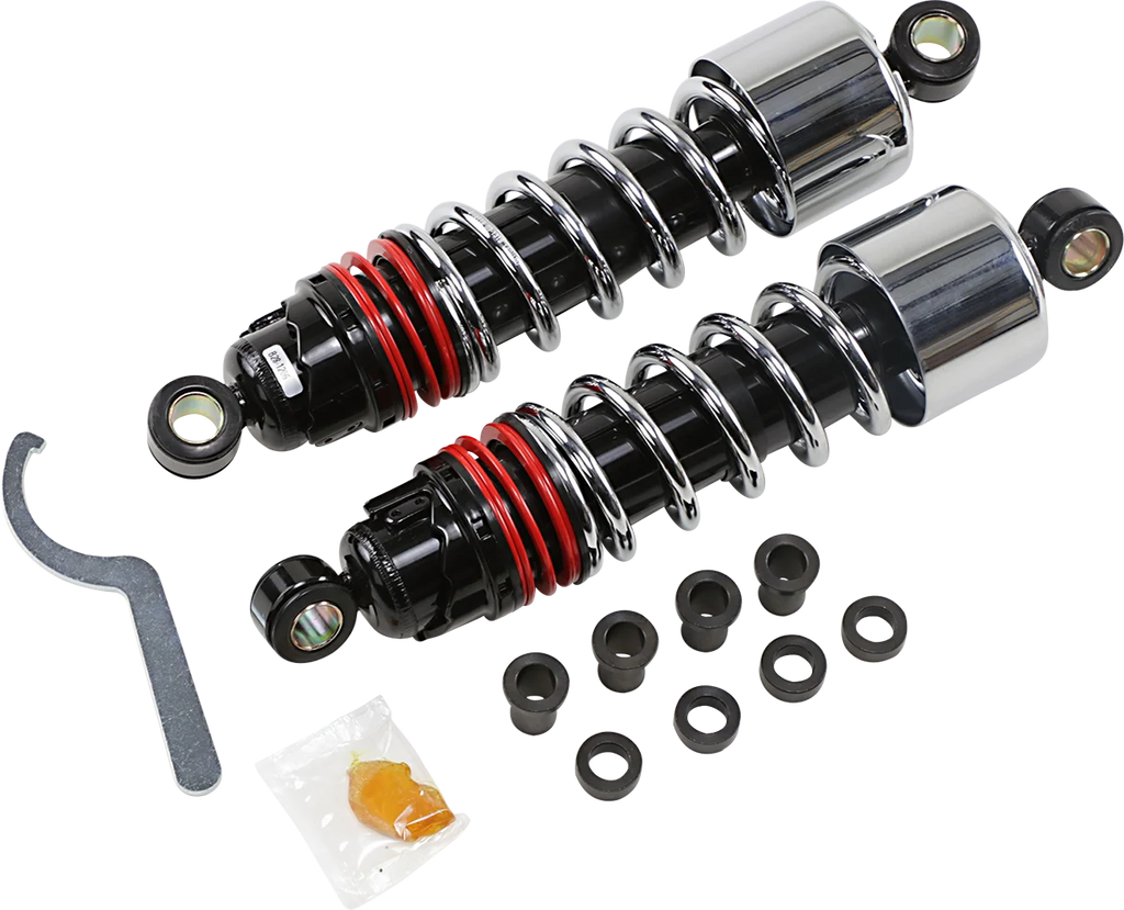 Burly Brand Slammer Plus Shocks - Chrome - XL B28-1206 - Main Product View