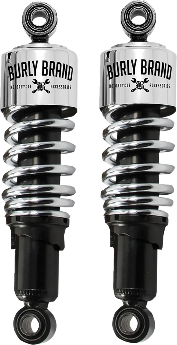Burly Brand Slammer Shock - Black - 10.5" B28-1200B - Side View