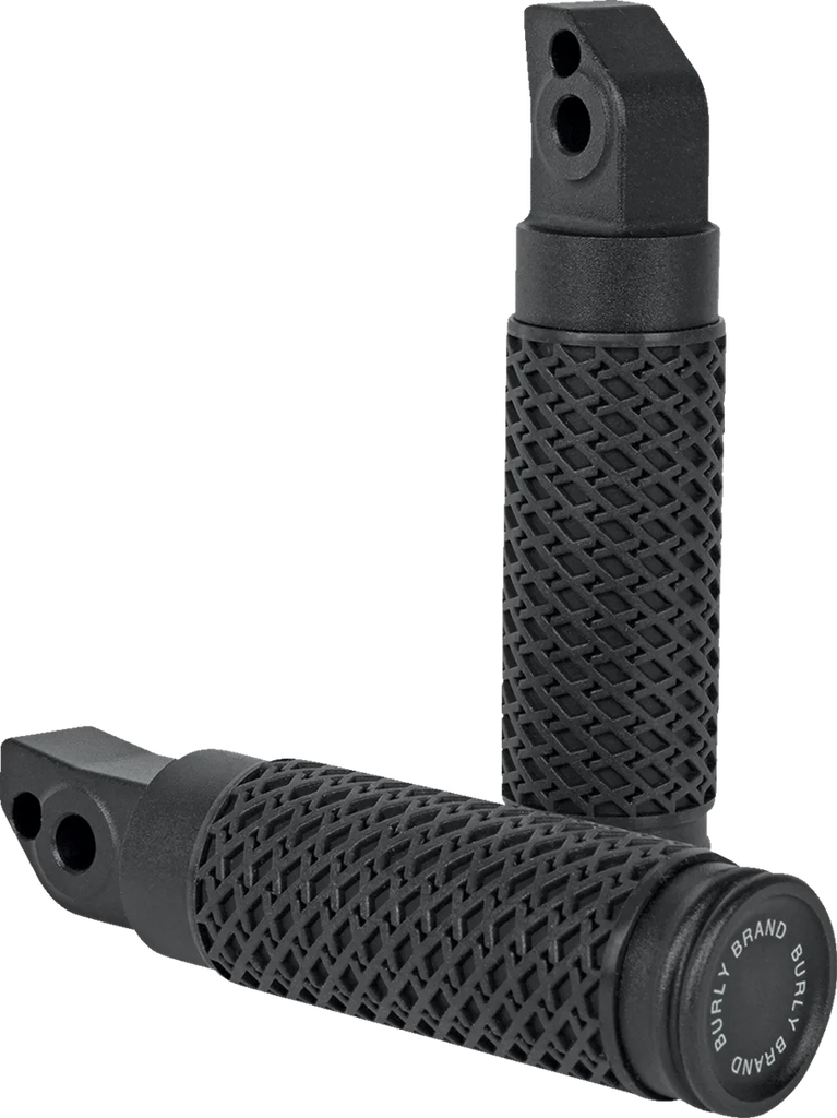 Burly Brand Slash Cut - Passenger Footpegs - Black B13-1205B - Main Product View