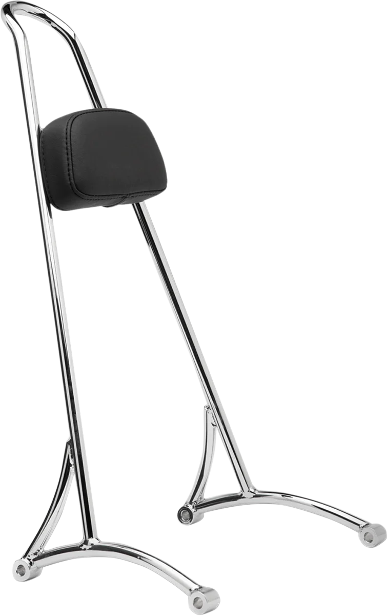 Burly Brand Tall Sissy Bar - Black B13-1506B - Side View