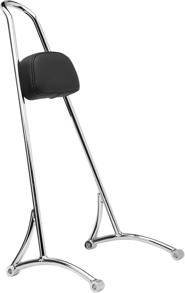 Burly Brand Tall Sissy Bar - Chrome B13-1505C - Side View