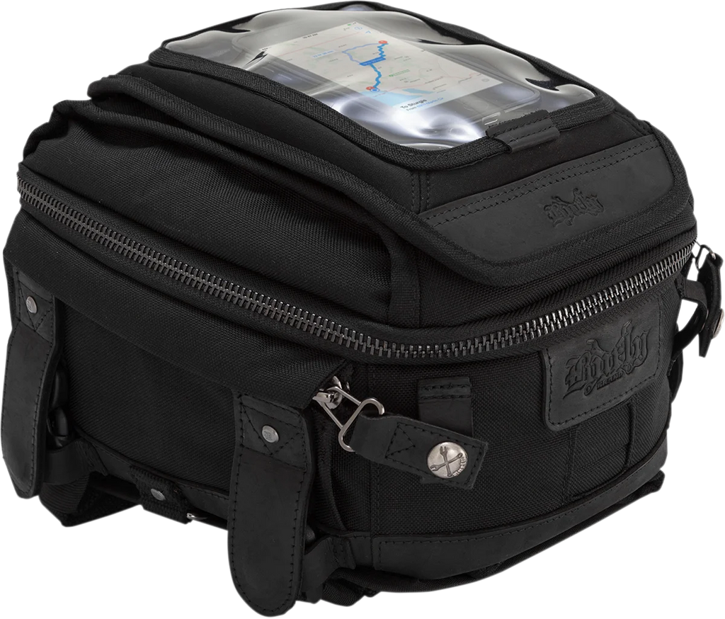 Burly Brand Tank Tail Bag - Black B15-1010B - Main Product View