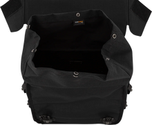 Load image into Gallery viewer, Burly Brand Throw-Over Saddlebag - Black B15-1002B - Side View