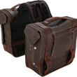 Load image into Gallery viewer, Burly Brand Throw-Over Saddlebag - Dark Oak B15-1002D - Main Product View
