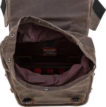 Load image into Gallery viewer, Burly Brand Throw-Over Saddlebag - Dark Oak B15-1002D - Side View