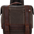 Load image into Gallery viewer, Burly Brand Throw-Over Saddlebag - Dark Oak B15-1002D - Back View