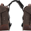 Load image into Gallery viewer, Burly Brand Throw-Over Saddlebag - Dark Oak B15-1002D - Installation View