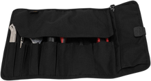Load image into Gallery viewer, Burly Brand Tool Roll - Black B15-1030B - Back View