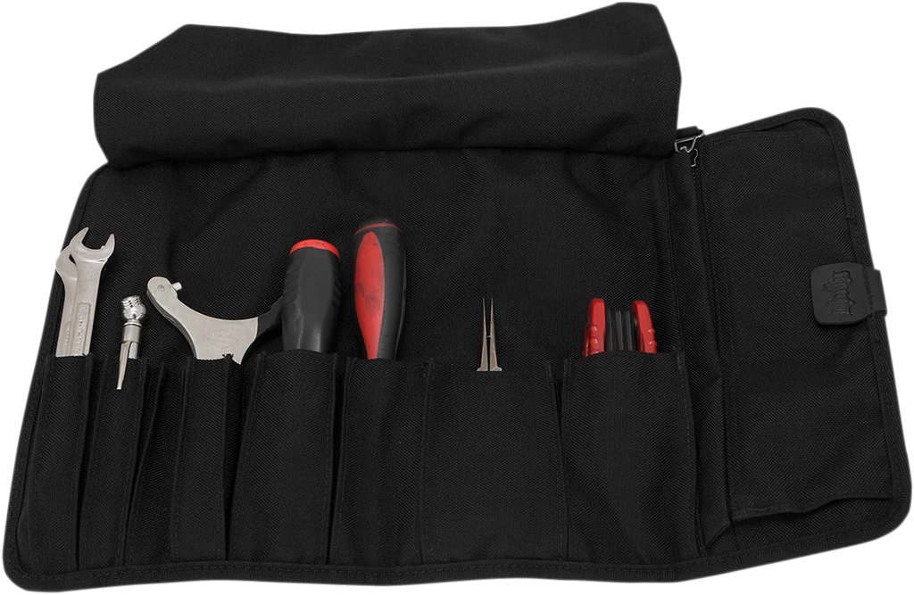 Burly Brand Tool Roll - Black B15-1030B - Installation View