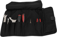Load image into Gallery viewer, Burly Brand Tool Roll - Black B15-1030B - Installation View