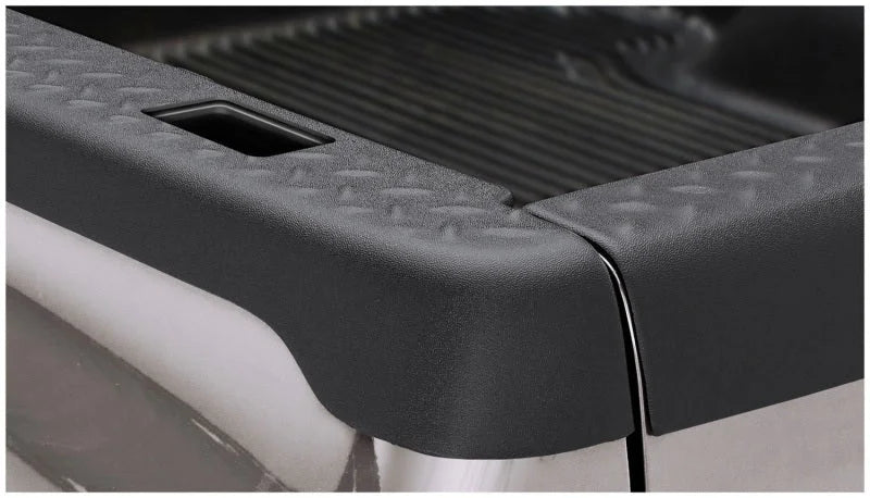 Bushwacker 02-08 Dodge Ram 1500 Fleetside Bed Rail Caps 98.3in Bed - Black - Main Product View