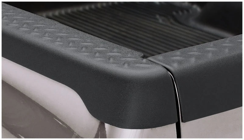 Bushwacker 02-08 Dodge Ram 1500 Fleetside Bed Rail Caps 98.3in Bed - Black - Main Product View
