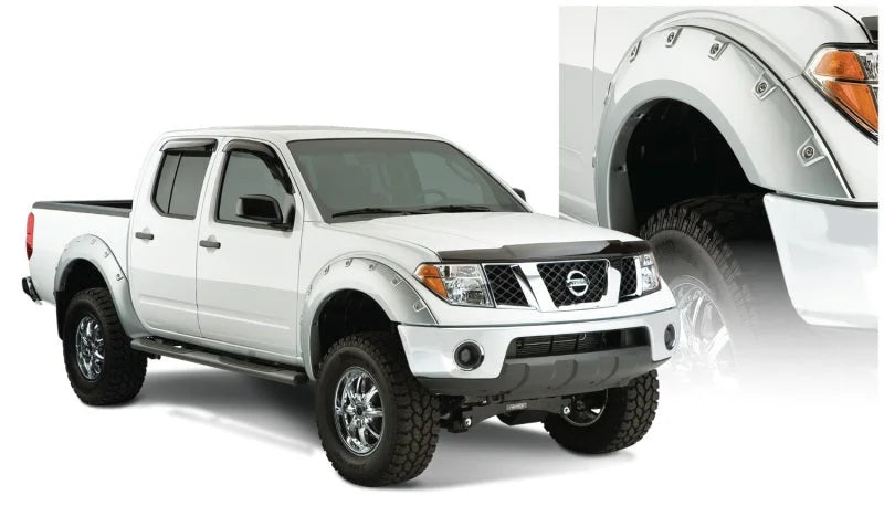 Bushwacker 06-14 Nissan Frontier Styleside Boss Pocket Style Flares 4pc 58.6in Bed - Black - Side View