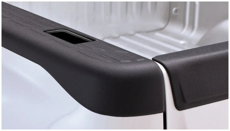 Bushwacker 07-13 Chevy Silverado 1500 Fleetside Bed Rail Caps 97.6in Bed - Black - Main Product View