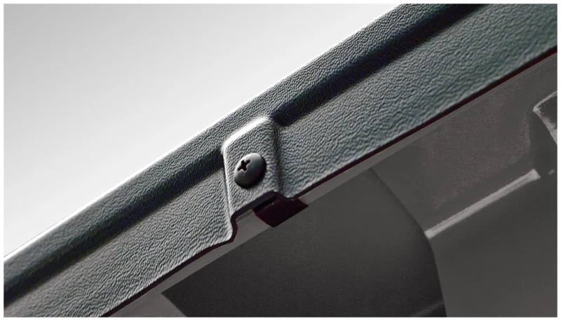 Bushwacker 07-13 GMC Sierra 1500 Fleetside Bed Rail Caps 97.6in Bed - Black - Side View