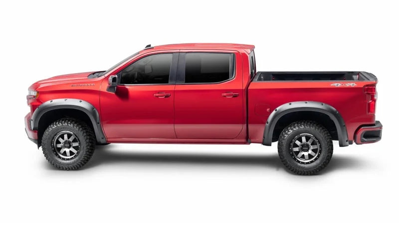 Bushwacker 07-13 GMC Sierra 1500 Forge Style Flares 4pc - Black - Side View