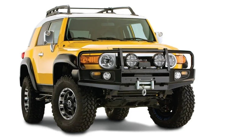 Bushwacker 07-14 Toyota FJ Cruiser Extend-A-Fender Style Flares 4pc - Black - Installation View