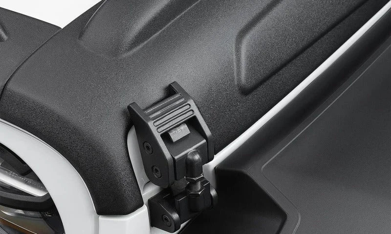 Bushwacker 07-18 Jeep Wrangler JK/JKU Trail Armor Hood Armor (3pc Set) - Tex. Black - Side View